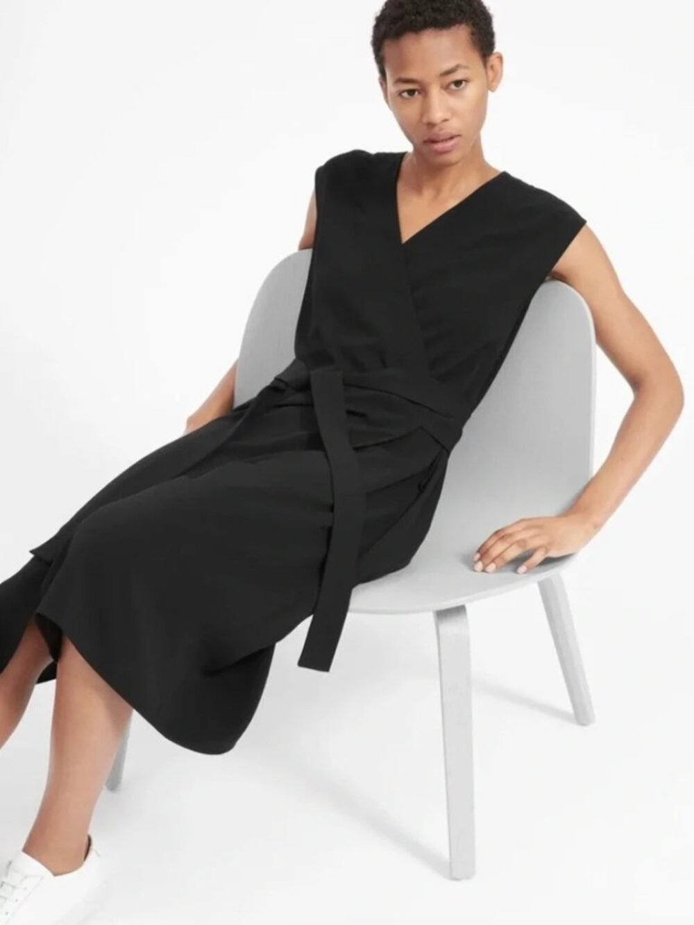Everlane Goweave Short-sleeve Wrap Dress